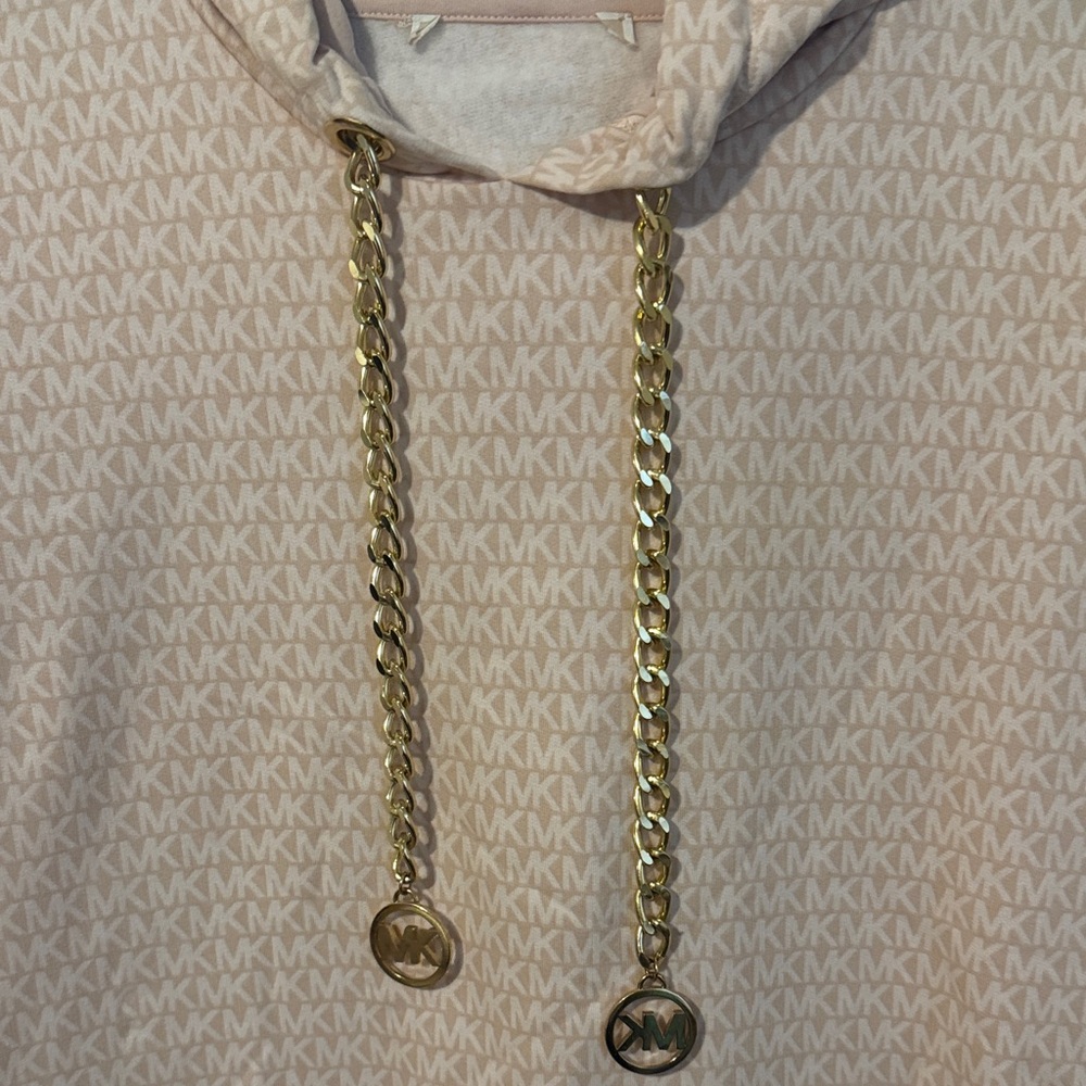 Michael Kors Pink Hoodie Midi Dress - Picture 2 of 9